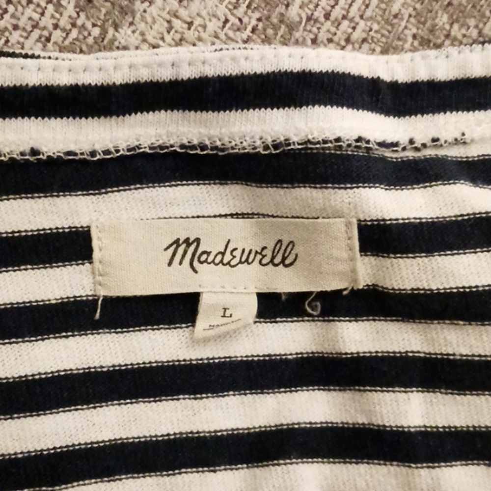 Madewell Stripe Tee L XL